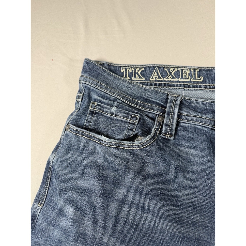 TK Axel Jeans Men's 36x30 Blue Slim Boot Cut Denim Cowboy Western Rodeo Y2K - Picture 15 of 15